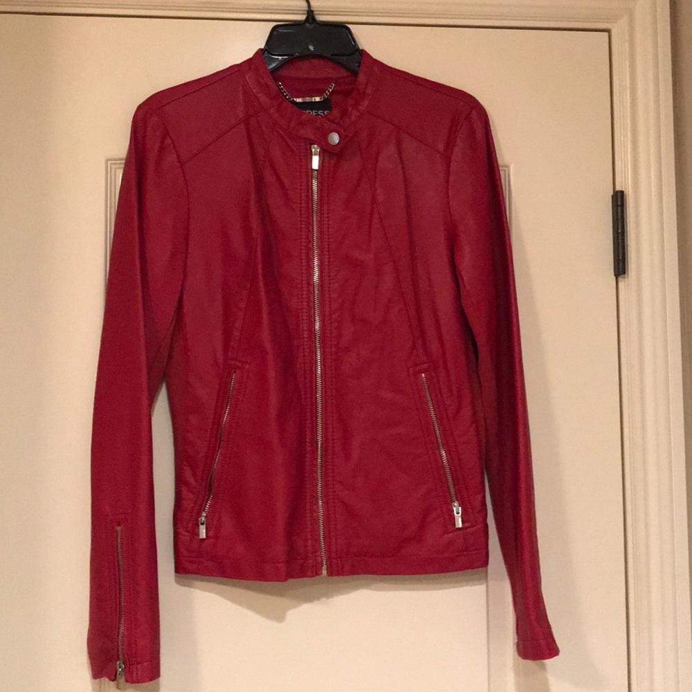Express Faux Leather Moto Jacket